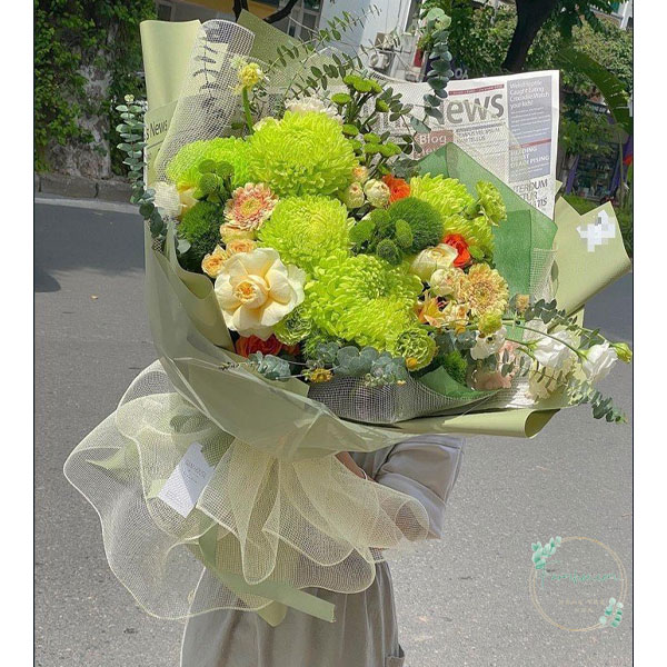 Hoa màu xanh lá – HXL45