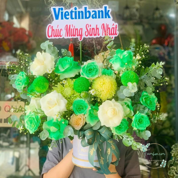 Hoa màu xanh lá - HXL03