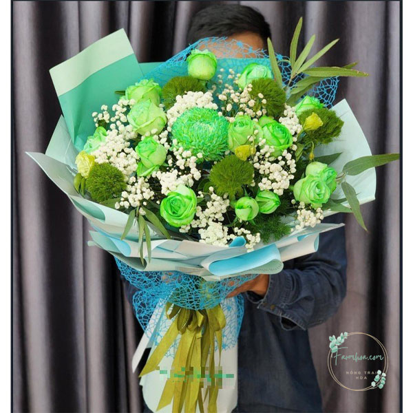 Hoa màu xanh lá - HXL42