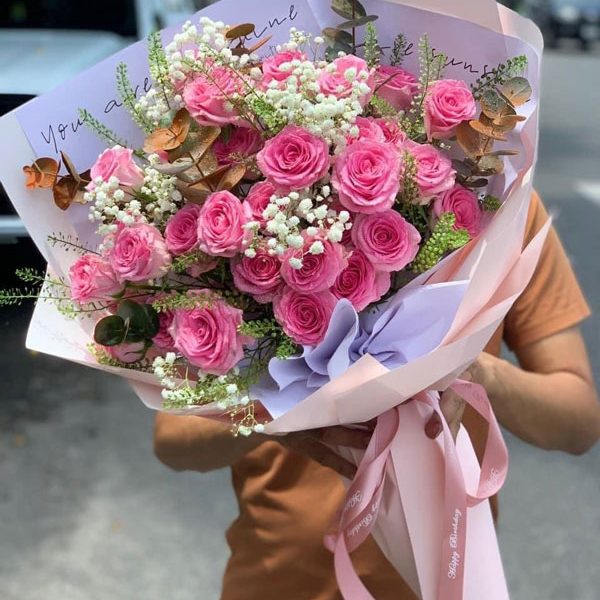 Hoa màu hồng – HMH46