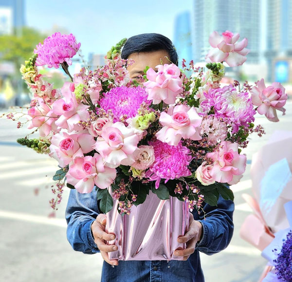 Hoa màu hồng – HMH69