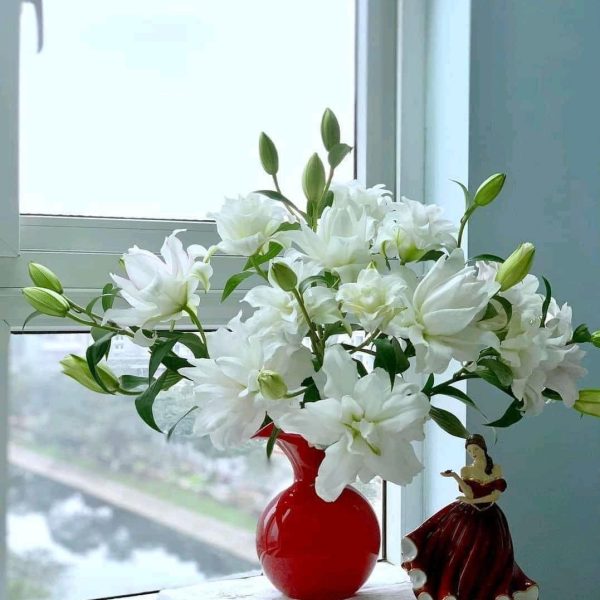 Hoa ly kép - HLK04 (1 bó 5 cành chưa bao gồm bình)